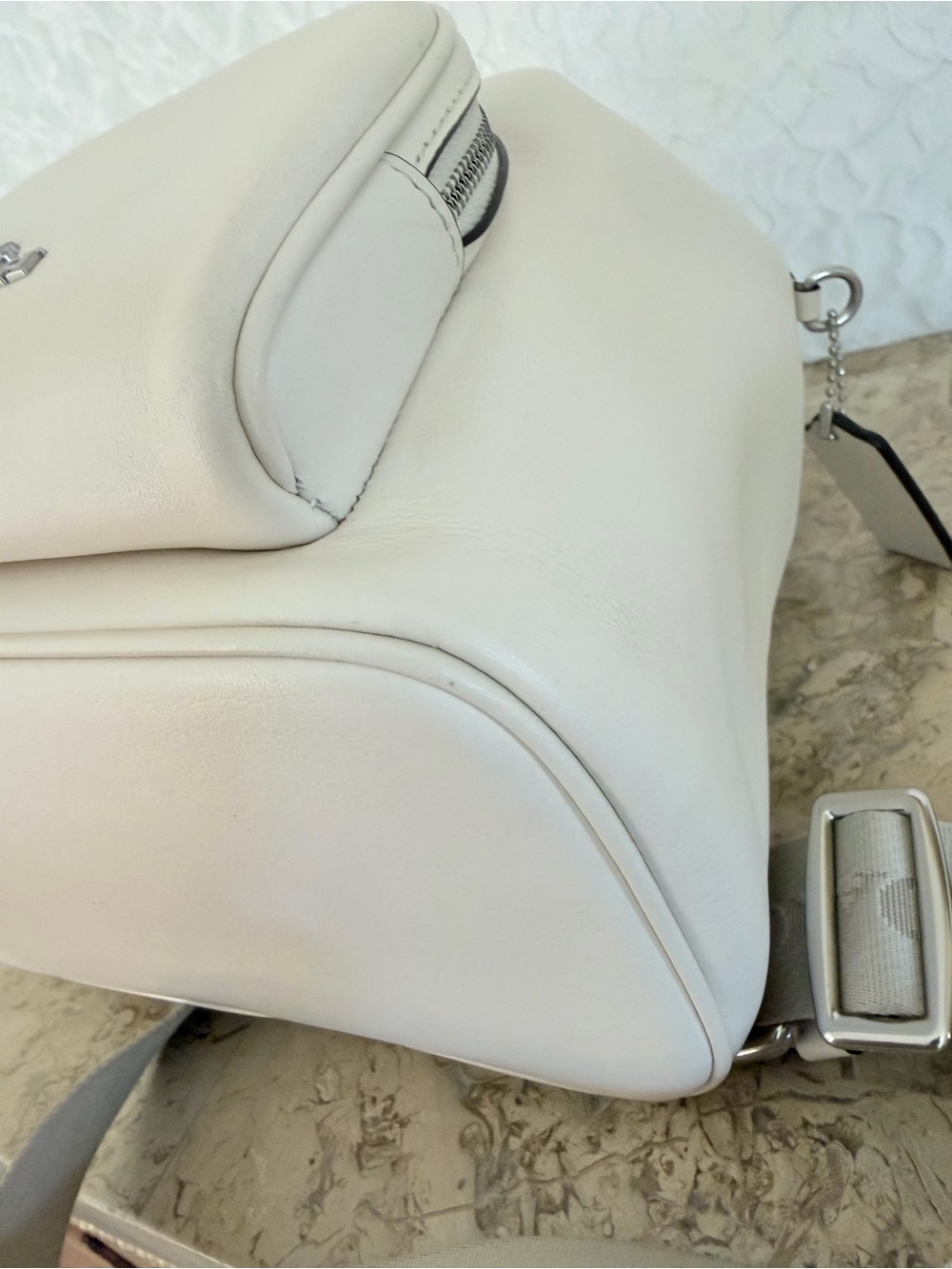 COACH Pace Backpack CR100 White cream Neutral Cream Leather Backpack  Daypack - Picture 5 of 10